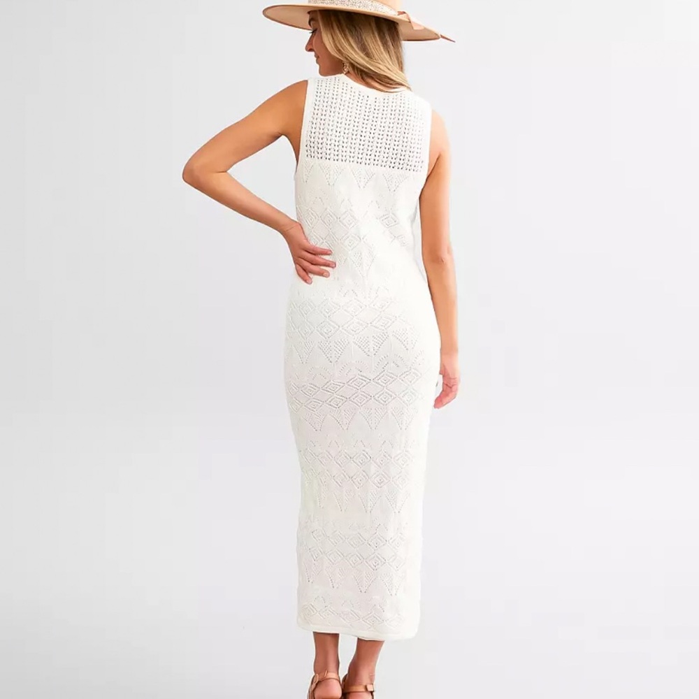 Z Supply Mallorca Crochet Maxi Dress Size Small - Picture 3 of 5